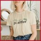 Mobile Preview: Plotterdatei think positive lettering Shirt