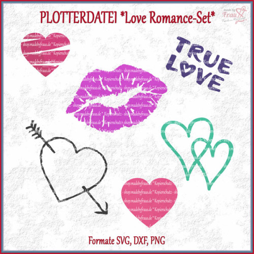 Love Romance-Set *Plotterdatei - 6 Motive