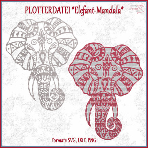 Elefant Mandala *Plotterdatei
