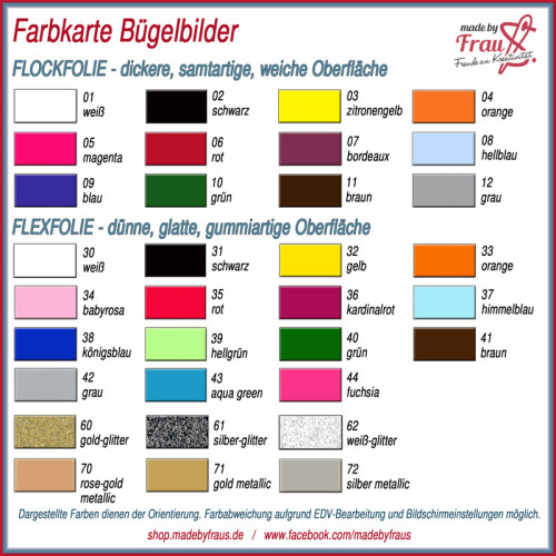 Preview: Buegelbilder Farbkarte