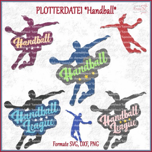Handball Set für Handballer und Handballerinnen *Plotterdatei