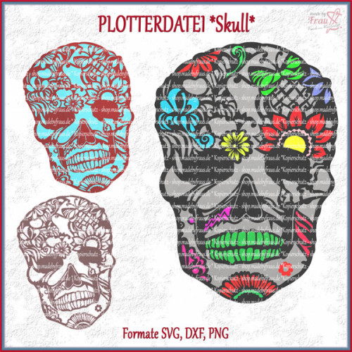 Skull - Totenkopf *Plotterdatei Mandala-Design