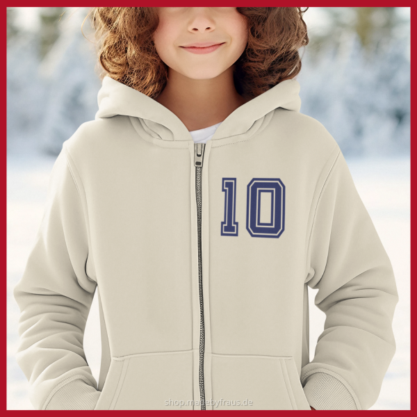 Plotterdatei Zahl Kapuzenjacke