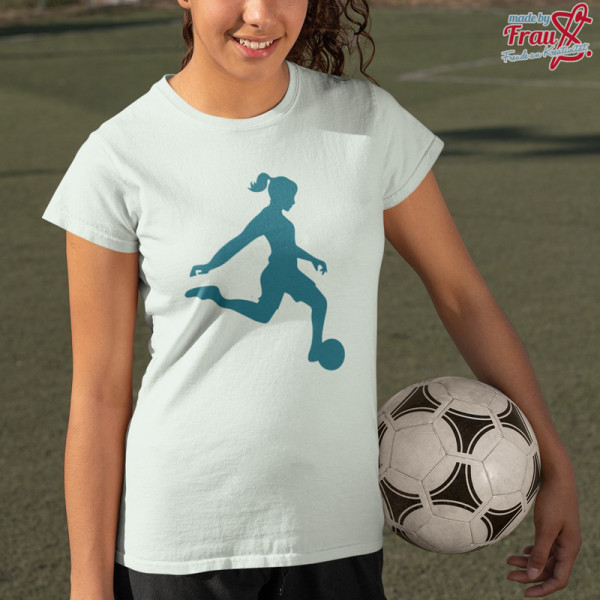 Bügelbild Fußballerin soccer woman