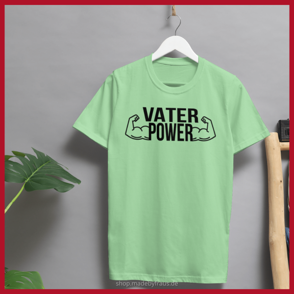 Bügelbild Vater Power - schwarz